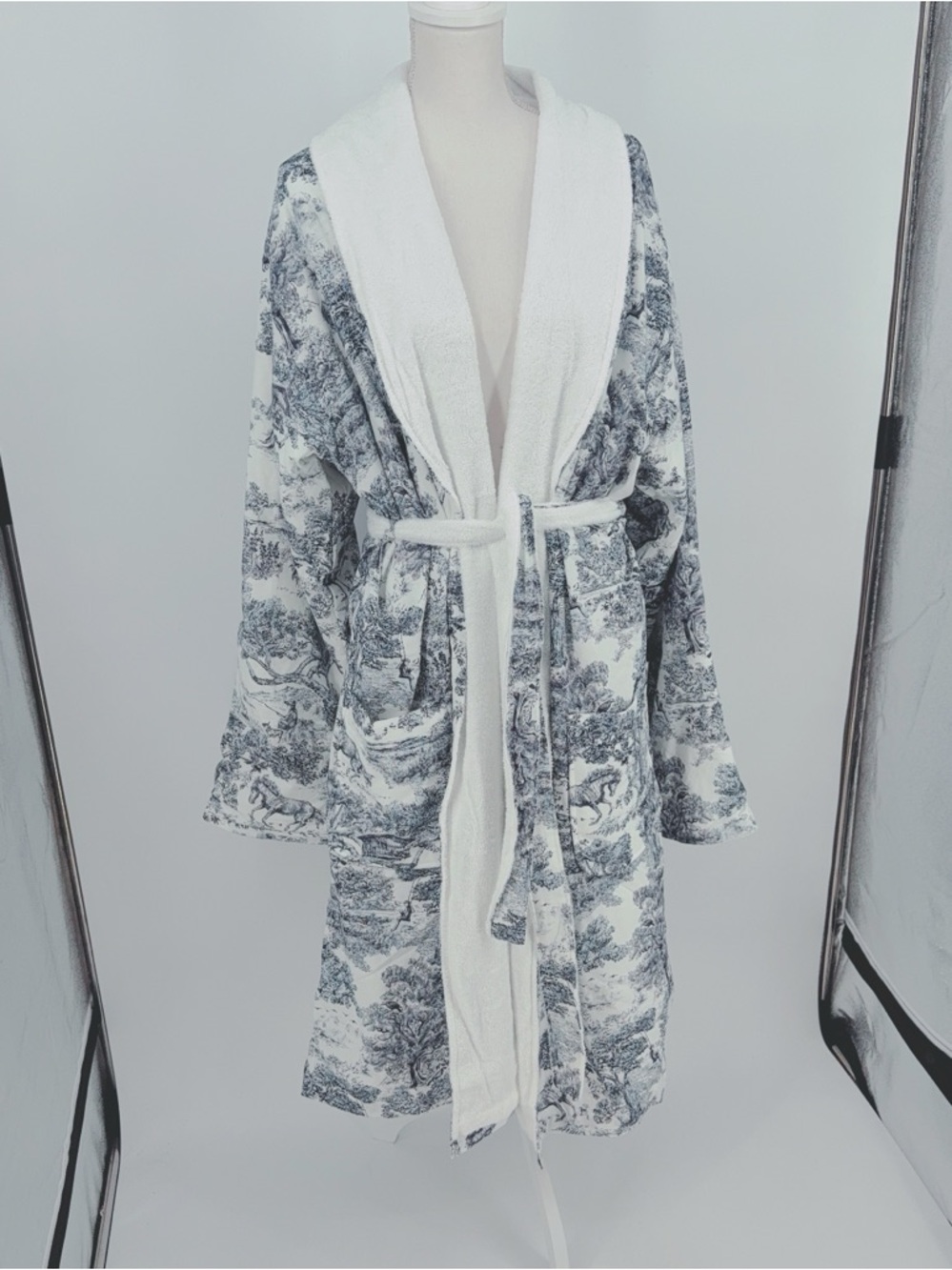NWT Brandon Maxwell x Pottery Barn Groveland Toile robe XL - Picture 5 of 9